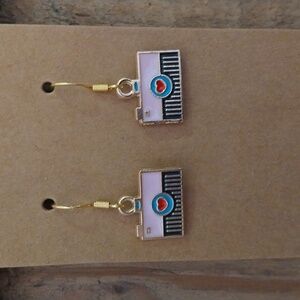 Valentine's Day Camera Earrings